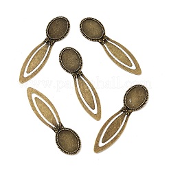 Старинные тибетский стиль сеттинги сплава закладки кабошон&nbsp;LS-X-TIBE-Q032-27AB-NR