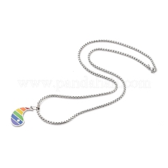 Regenbogen-Pride-Halskette&nbsp;LS-STAS-M292-02P