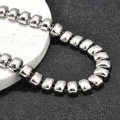 Rechteckige Gliederketten-Halsketten aus 304 Edelstahl für Damen&nbsp;NJEW-R024-01P