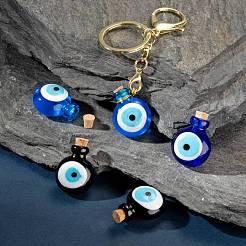 6 шт. 3 цвета ручной работы лэмпворк подвески для флаконов духов&nbsp;LAMP-LS0001-16