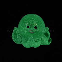Décoration d'affichage de poulpe en résine lumineuse&nbsp;RESI-WH0038-09G