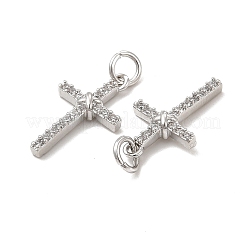 Латунные микро проложить кубического циркония подвески&nbsp;KK-E068-VB251