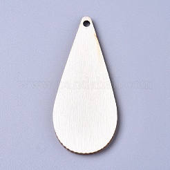 Gros pendentifs en bois de peuplier blanc non fini&nbsp;LS-WOOD-D021-13