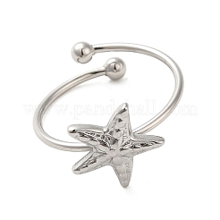 Открытое кольцо-манжета из нержавеющей стали марки 304&nbsp;RJEW-M167-08A-P