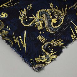 Baumwollstoff mit Drachenmuster&nbsp;AJEW-WH0481-274B