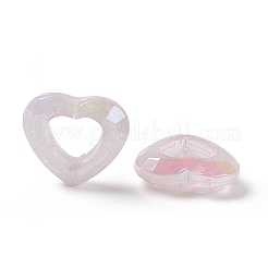 Placcatura uv cornici di perline acriliche iridescenti arcobaleno&nbsp;PACR-M003-04H