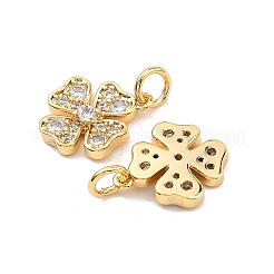 Pendentifs en laiton Shegrace avec micro-pavé de zircone cubique transparente&nbsp;XGRQ2C386-407G