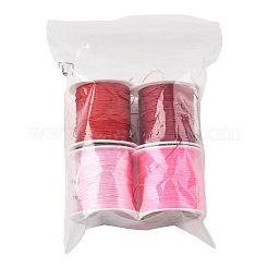 4 Rolle 4 Farben runde Nylonschnur mit chinesischem Knoten&nbsp;NWIR-FS0001-06C