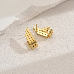 Boucles d'oreilles géométriques en acier inoxydable pour femmes&nbsp;LS-SE9188