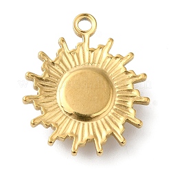 Pendenti in acciaio inossidabile 304 placcato oro 18k&nbsp;STAS-A084-21G-05