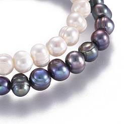 Bracelets élastiques en perles naturelles&nbsp;BJEW-JB04191