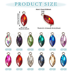 48 шт. подвески из цинкового сплава 12 цветов&nbsp;GLAA-TA0003-24