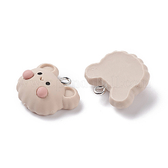 Pendentifs en résine opaque&nbsp;RESI-F030-01