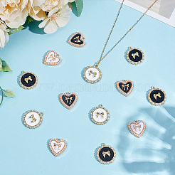 32шт 4 цвета сплава эмалевые подвески&nbsp;FIND-ME0001-45