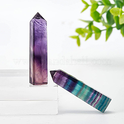 Украшение дисплея скульптуры из натурального флюорита&nbsp;LS-G-WH0021-30