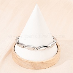 Браслеты-цепочки с ромбовидными звеньями из нержавеющей стали 304 для мужчин и женщин&nbsp;BJEW-G766-03P-02