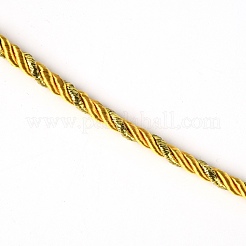 3-lagige Polyester- & Metallic-Kordel&nbsp;OCOR-WH0033-95