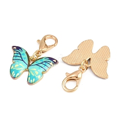 30 pièces 6 couleurs alliage émail pendentif décorations&nbsp;HJEW-YW00117