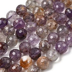 Натуральные фиолетовые фантомные кварцы&nbsp;G-Z127-B01-12mm