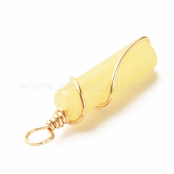 Natürliche Zitrone Jade Anhänger&nbsp;PALLOY-JF01453-08