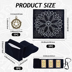 1 bolsa de almacenamiento de cartas de tarot de terciopelo de doble cara&nbsp;TP-CN0001-27A
