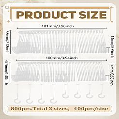 800 шт. 2 вида пластиковых застежек для бирок&nbsp;FIND-LP0007-29