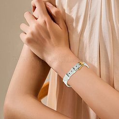 1 bracelet en cuir texturé coulissant pour breloques coulissantes&nbsp;AJEW-CL0003-11A