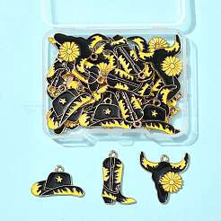 30 шт. 3 стиля подвески из сплава и эмали в ковбойском стиле&nbsp;ENAM-FS0003-89