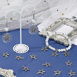 100 шт. Подвески из сплава в тибетском стиле&nbsp;TIBEP-SC0002-87