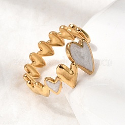 Открытые манжеты из нержавеющей стали 304 для женщин&nbsp;RJEW-A091-02G