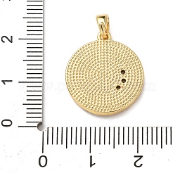 Ottone micro spianare pendenti zirconi&nbsp;KK-E803-01G-C