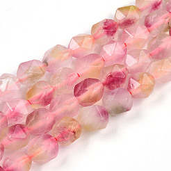 Окрашенные природные белый нефрит бисер пряди&nbsp;G-T139-8mm-45T