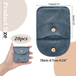 Klappenbeutel aus Samt für Schmuck&nbsp;TP-WH0007-12G-02