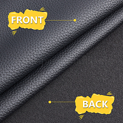 1 Yard PVC-Lederstoff mit Lichee-Muster&nbsp;AJEW-NB0006-64B