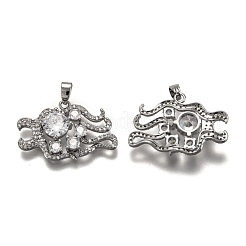 Латунные прозрачные кубические циркониевые подвески в виде созвездий&nbsp;KK-J278-33P-B