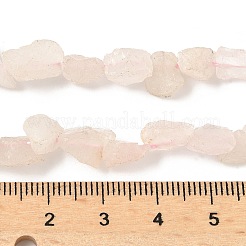 Сырой грубый натуральный розовый кварц бисер прядь&nbsp;LS-G-M453-C03