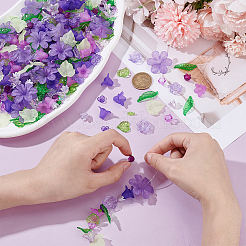 450шт 15 стиля прозрачные акриловые подвески&nbsp;TACR-NB0001-35