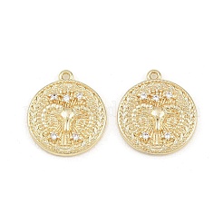 Pendentifs en laiton zircon cubique transparent&nbsp;CU-CBA764E-04-G