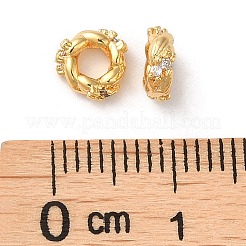 Perline zirconi micro pave  in ottone&nbsp;KK-P239-29B-G