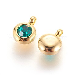 Подвески из нержавеющей стали 304 со стразами&nbsp;X-STAS-P237-10G-12