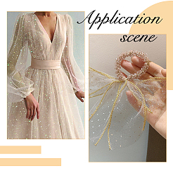 Кружевная ткань из полиэстера&nbsp;DIY-WH0504-430A