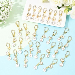 Подвесные украшения из эмали из сплава 26 шт.&nbsp;HJEW-YW00225-01