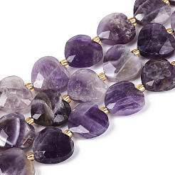 Природный аметист нитей бисера&nbsp;G-P592-B10-01
