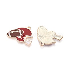 Pendentifs d'émail en alliage&nbsp;ENAM-T025-02G-19A