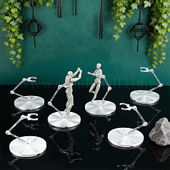 6 sachet de présentoirs réglables en plastique pour figurines articulées&nbsp;ODIS-FG0002-30A