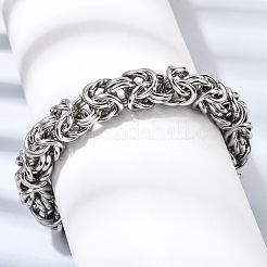 201 Edelstahl-Armbänder im byzantinischen Stil für Damen und Herren&nbsp;STAS-T077-18P