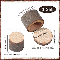 1 шт. деревянные коробки для колец с крышкой&nbsp;DJEW-SP0001-10