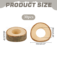 30 Stück Serviettenringe aus Holz&nbsp;AJEW-PH0011-95