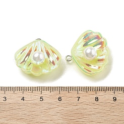 Подвески из искусственного жемчуга из смолы с переливающимся блеском&nbsp;LS-RESI-I062-01D