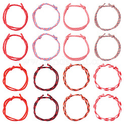 32 braccialetti di perline intrecciate in poliestere e spandex&nbsp;BJEW-TAC0065